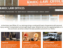 Tablet Screenshot of kmieclaw.com